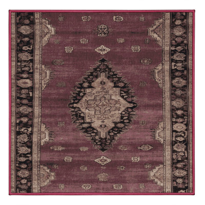 Tapis brun lavable à la machine
