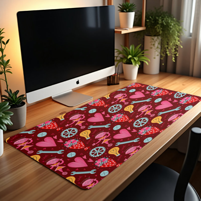 Polyester Desk Pad, 14.4x12.1
