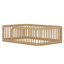 Structure de lit en bois avec clôture-1365557553