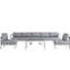 Ensemble de canapé modulaire d'extérieur en aluminium 6 pièces Shore-23592895
