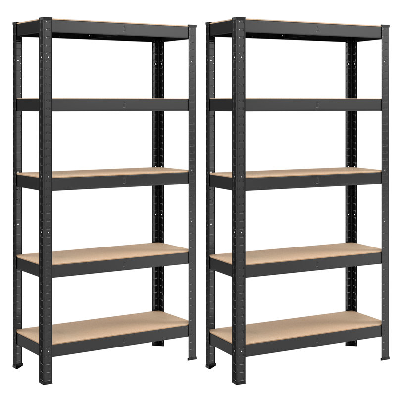 Angarano Steel, 150cm H x 75cm W x 30cm D, Matte Black