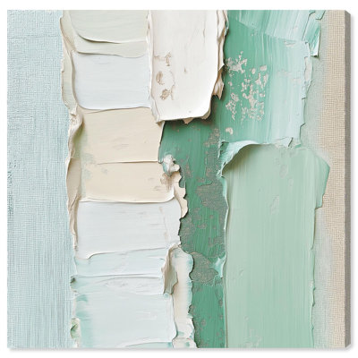 Minted Horizon III Canvas Print Mint Abstract Art by Art Remedy