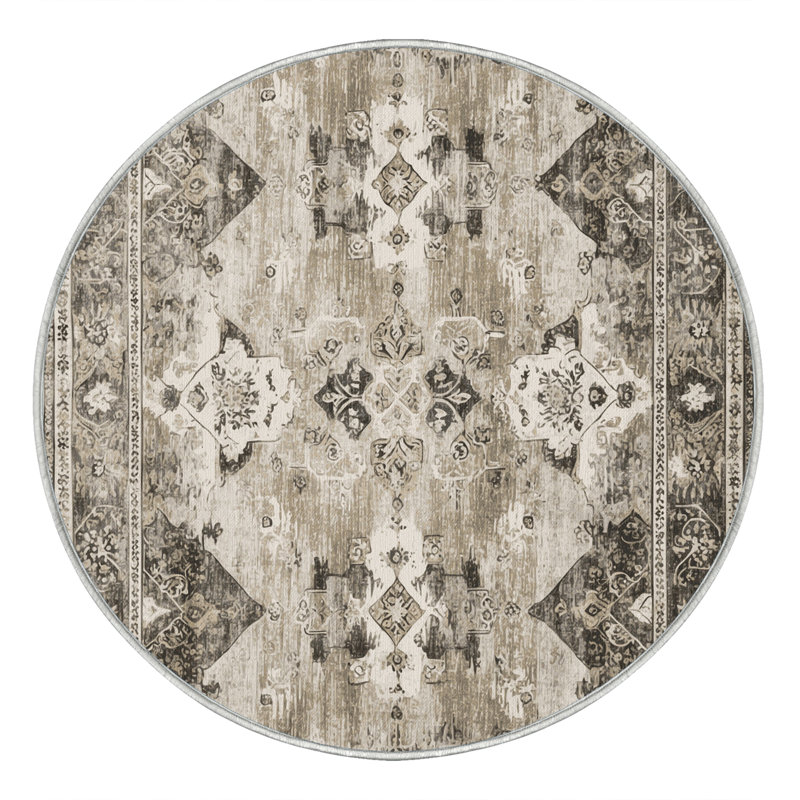 Victorian Flourish Rug, Round 4'