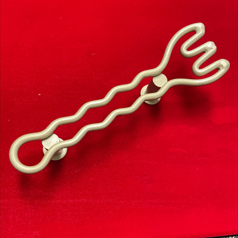 AS-IS (10-Pack)  3" Fork Pull Brushed Satin Pewter