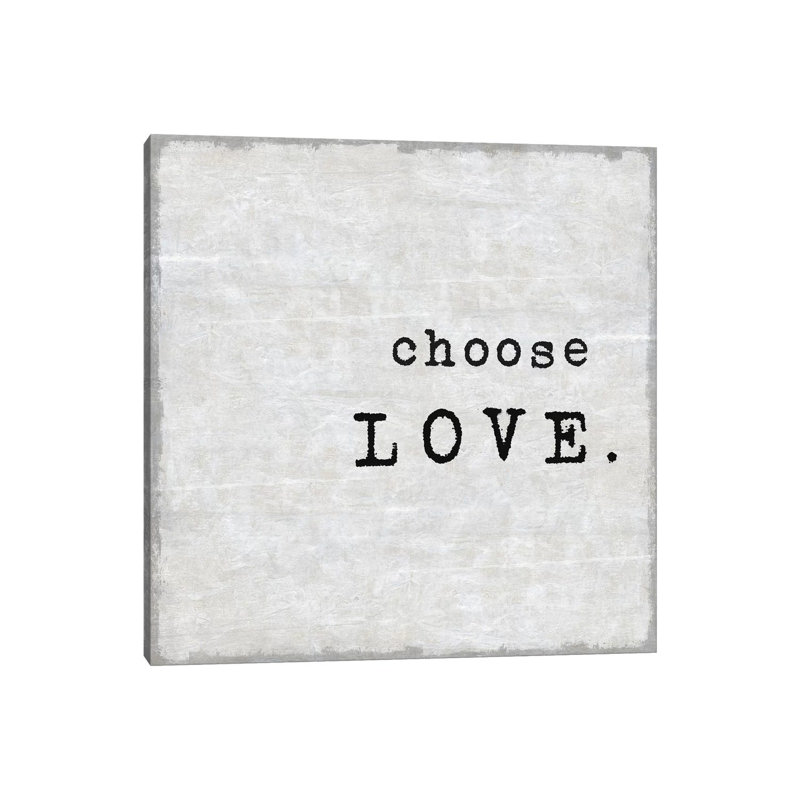 Choose Love by Jamie MacDowell - Wrapped Canvas Print, 66.04 cm H x 66.04 cm W x 3.175 cm D
