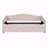 Twin Teddy Fleece Upholstered Daybed Frame, Light, Trundle-1044134414-1044134408