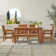 Alfonsi Rectangular 7 - Person 60" Long Acacia Patio Dining Set