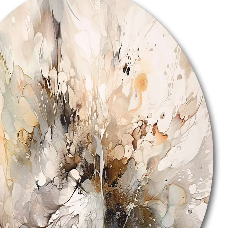 Abstract Wall Decor on Metal, 29" H x 29" W x 1" D