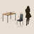 4-Person Solid Wood Dining Table Set with Leather-Trim Chairs and Space-Saving Design-15164475