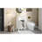 18-Inch Bathroom Vanity With Ceramic Sink, Freestanding Single Vanity Set With Soft Closing Door, Adjustable Shelf, French Style, Feet, White-2093929971