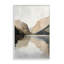 Montagnes reflétant le lac rustique, estampe numérique, design par Petal Prints Design-1722775300-1722775301