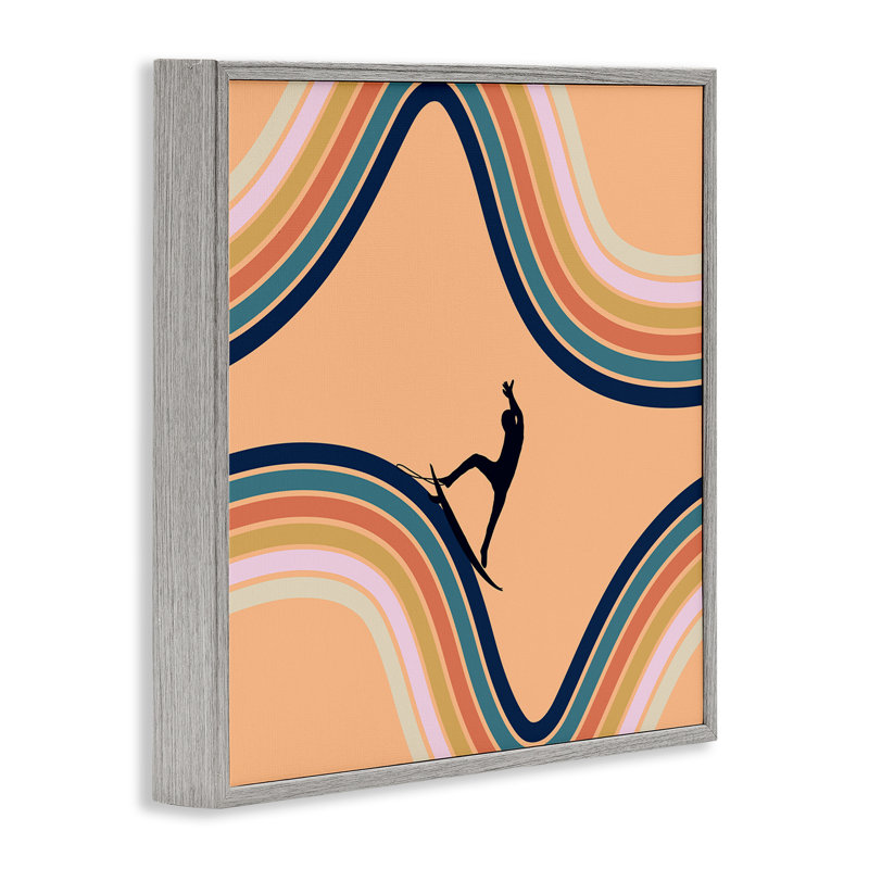 Giclée encadrée par un surfeur rétro, par Ashley Singleton, Estampe numérique Farmhouse, H 12 po x l 12 po