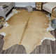 Charlize Hand Curated Cowhide Contemporary Whitish Beige 13 Area Rug