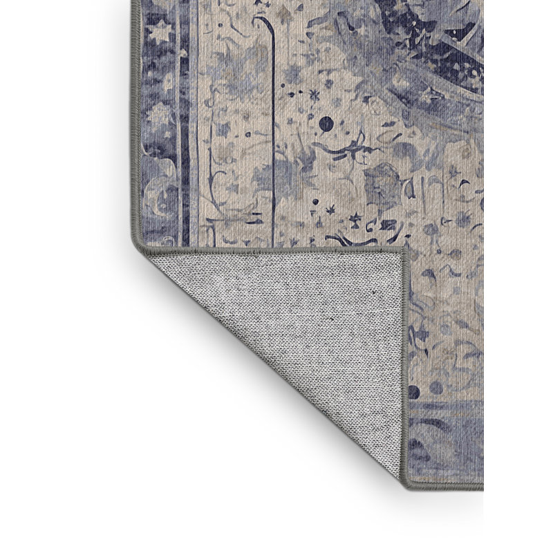 Tapis gris lavable à la machine, Rectangle 8 pi x 12 pi
