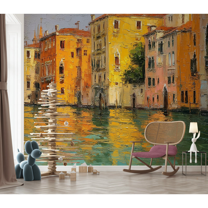 Décoration murale Cityscape, Textured Non-Pasted, 100"x96"