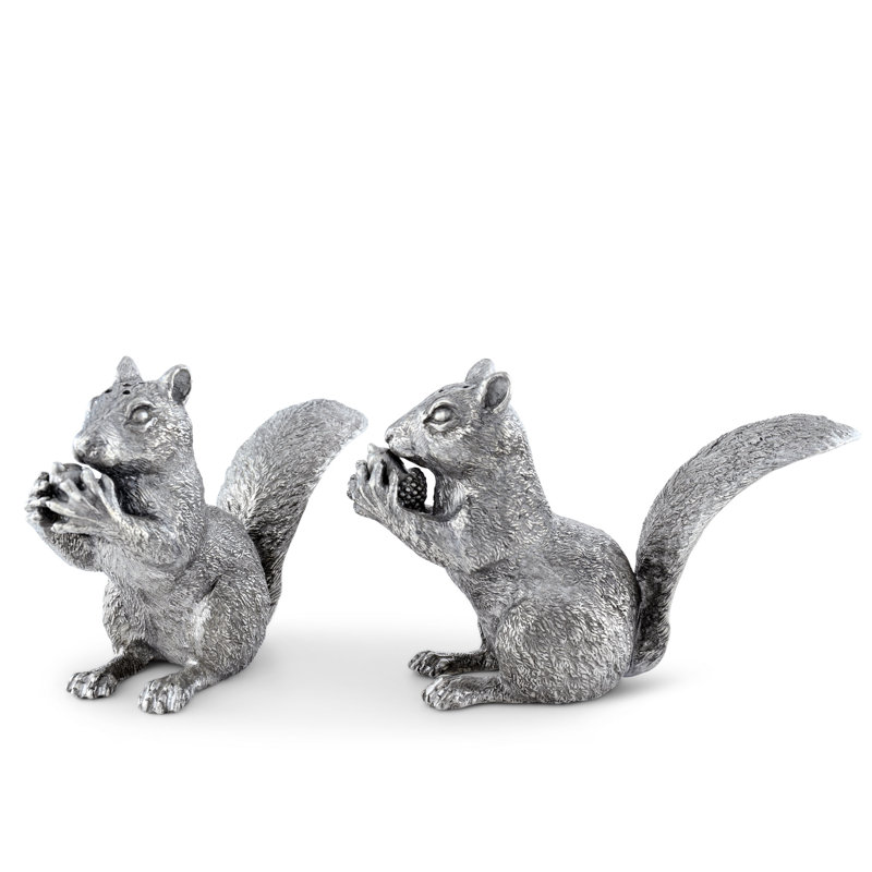 Ensemble salière et poivrière Woodland Creatures Pewter