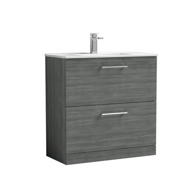 Arno 800mm Single Bathroom Vanity with Integrated Vitreous China Basin