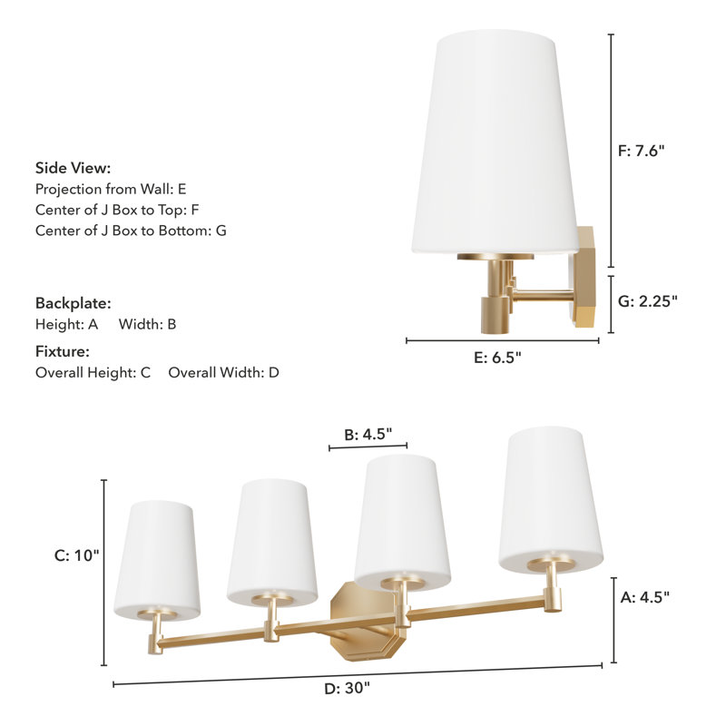 Nolita Dimmable Vanity Light, Alturas Gold, 4