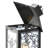 16" Black Halloween Ghost Lantern