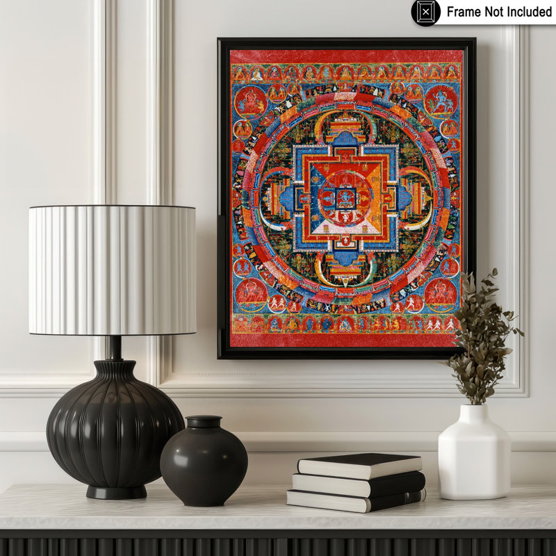 Mandala de Jnanadakini, Sans cadre, Affiche, H 11 po x l 14 po