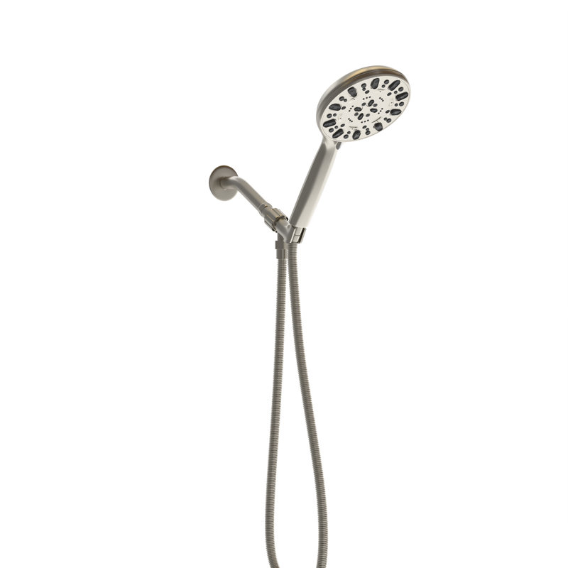 Pomme de douche haute pression entièrement réglable, Chrome