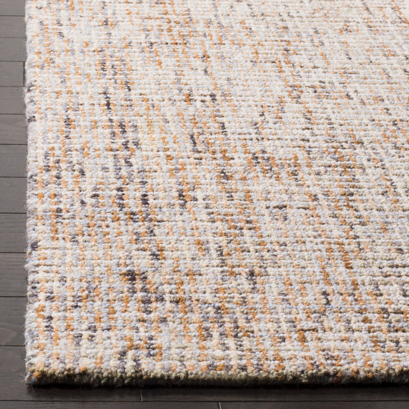 Tapis en laine touffeté à la main Partin, Carré 6 pi