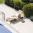 Lelouch Outdoor Metal Chaise Lounge