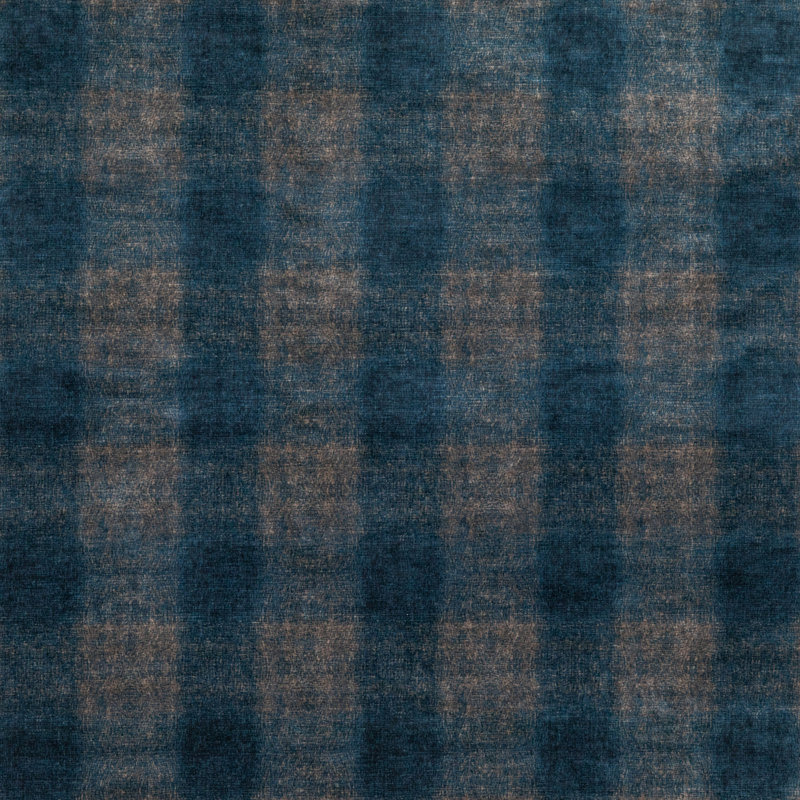 Modern Country Velvets Highland Performance Fabric, Indigo