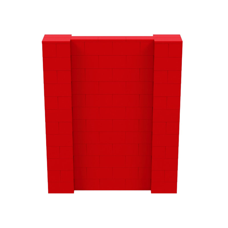Cloison 1 panneau autoportante, H 72 po x l 60 po x P 12 po, Rouge