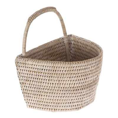 Everard Wicker Wall Organizer with Wall Baskets