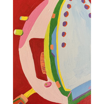Iron On Red Print by Sue Graef