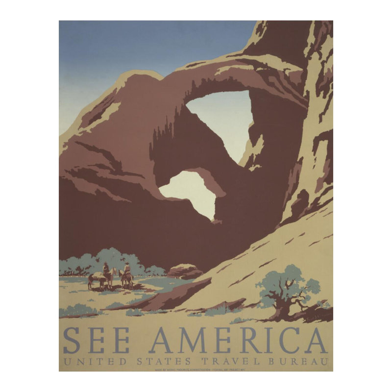 «See America» par Frank S. Nicholson - Estampe numérique, H 20 po x l 16 po