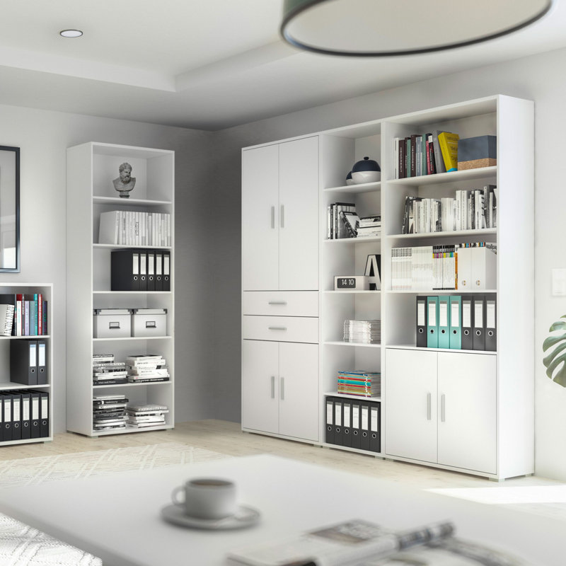 2 Drawer Filing Cabinet, White