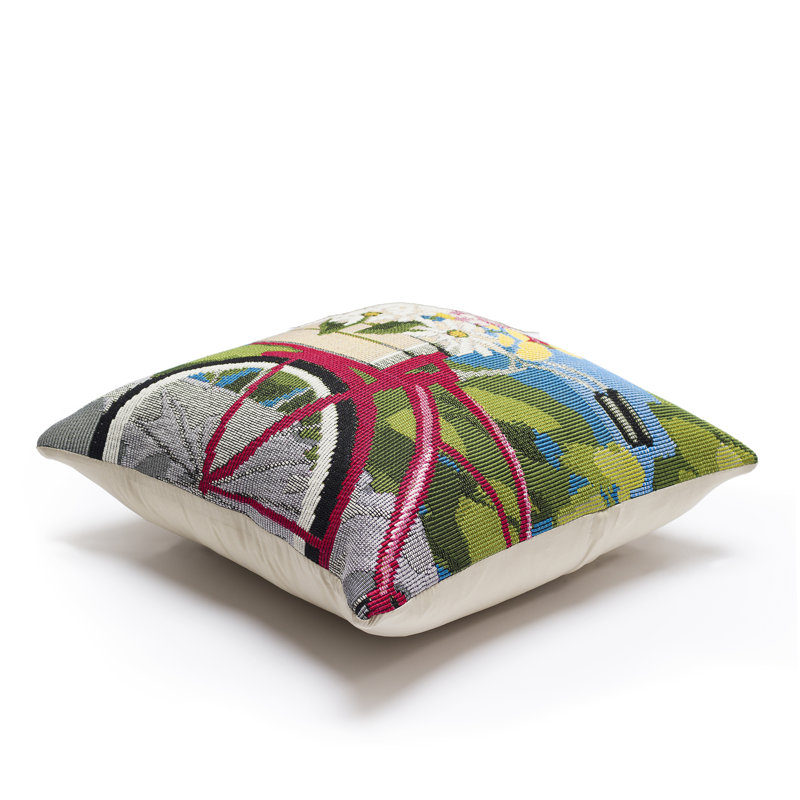 Liora Manne Marina Summer Ride Indoor/Outdoor Pillow Blue