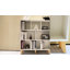 Bibliothèque à 3 niveaux, étagère en bois de style Mid-Century moderne pour le salon, la chambre à coucher ou le bureau-21623857-21623859