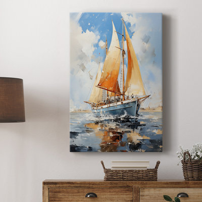 NAUTICAL Series CECLII - Toile tendue avec châssis de qualité supérieure - Prêt à être accroché