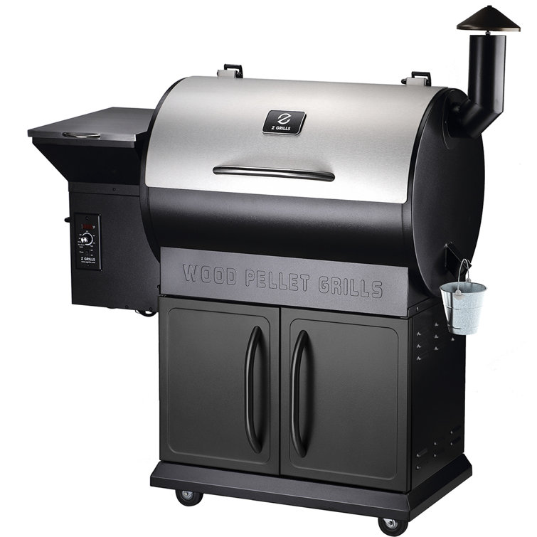 Z GRILLS 694 sq. in. Wood Pellet Grill and Smoker 8-in-1 BBQ Stainless Steel (Only 1 Box ) 