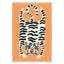 Tapis éclectique tigre 5 pi x 8 pi-130632600-130632602