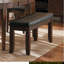 Finition banc en bois 1pc similicuir rembourré