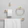 GlideRite Avalon Collection 4-Piece Bathroom Hardware Set - 9024-KIT-RD