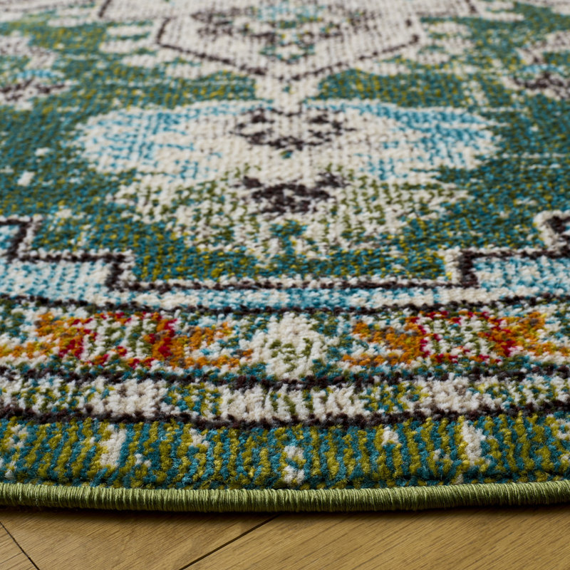 Madison Performance Oriental Indoor Rug, Round 6'7"