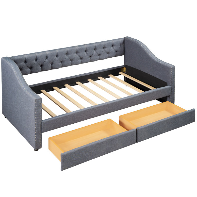 Upholstered Platform Storage Bed