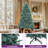 6 FT Pre-Lit Blue Spruce Artificial Christmas Tree with Adjustable Lighting