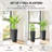 23.6 Inch Set of 2 Tall Planters for Outdoor Plants, Black-552117474