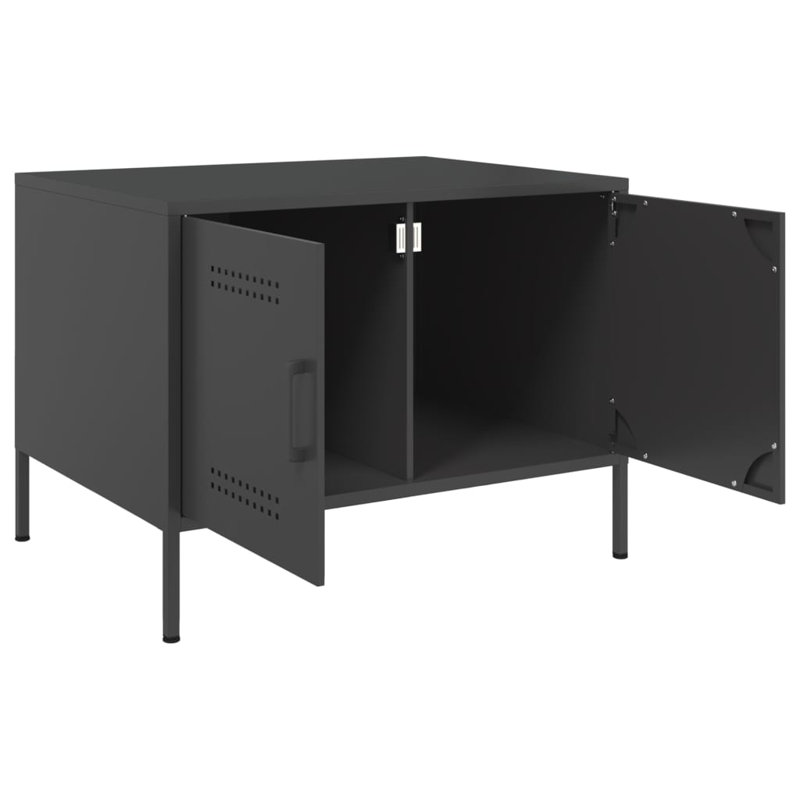 Coffee Table 68x50x50,5 cm Steel, Black