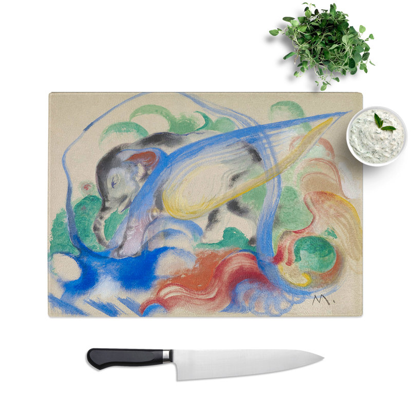 Fairy Animal by Franz Marc Chopping Board, 20cm W x 28.5cm L