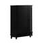 Armoire de salle de bain triangulaire noire avec tablette réglable-131209131