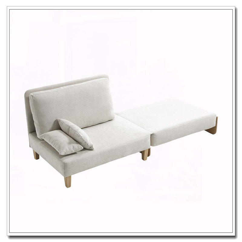Fauteuil convertible en chenille, Beige