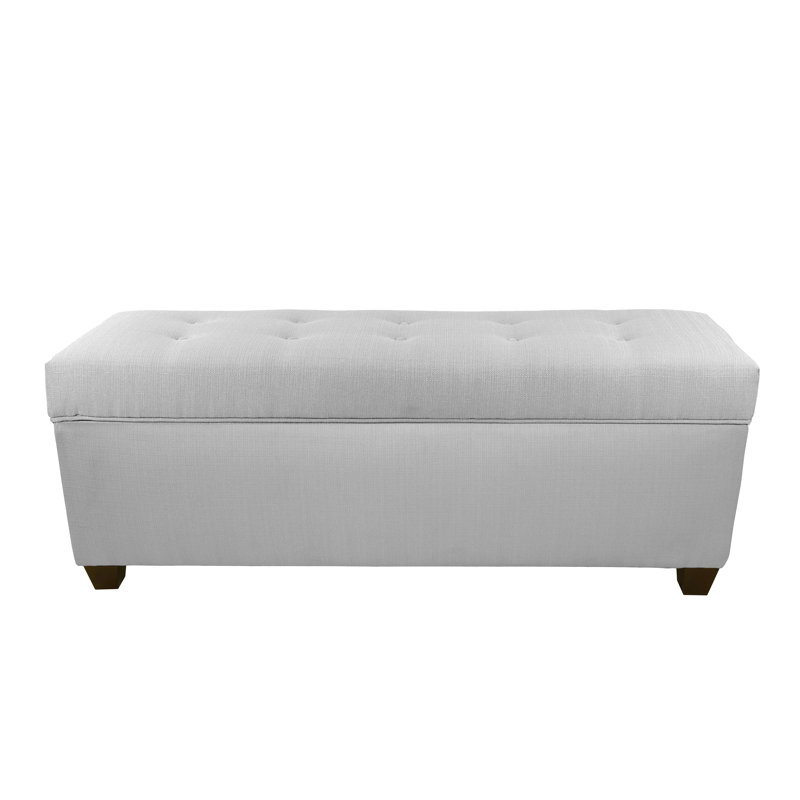 Banc de rangement pour chaussures Averi, Grand, Gris argenté