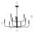 Reines 9-Light Matte Black Two-Tier Chandelier-127380297